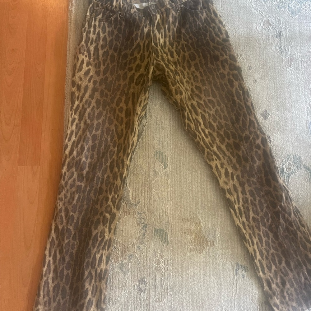 Brown Casual Animal Print Leggings